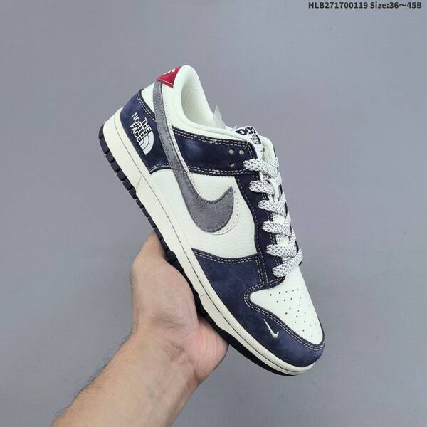 Nike SB Dunk Low white navy grey red EU 36-45 skate shoe