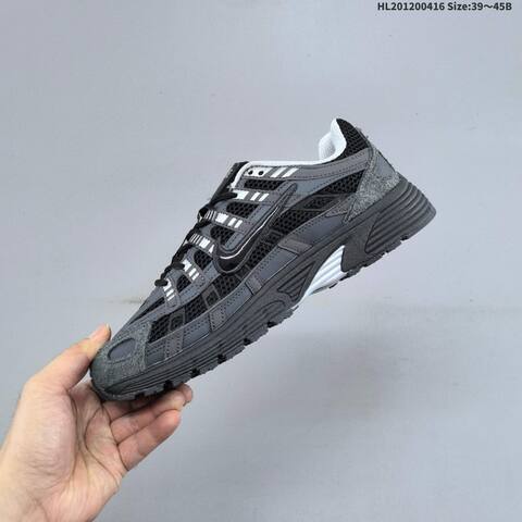 Nike P-6000 Black Dark Grey Silver White EU 39-45 Running Shoe - Unisex (BS-60704)