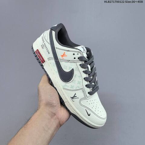 Nike Dunk SB Low Off White Black Grey Orange EU 36-45 Skate Shoe - Unisex (BS-61835)