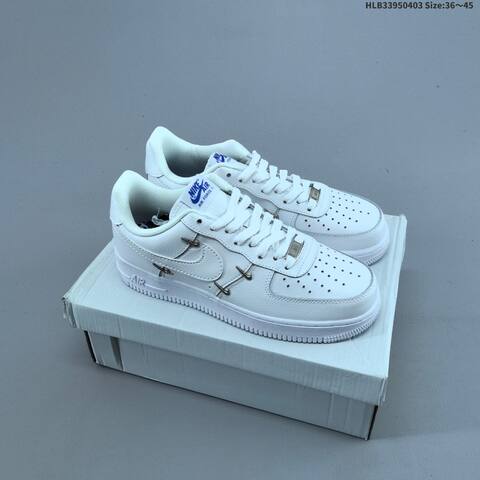 Nike Air Force 1 07 Black White Yellow EU 36-45 Sneaker - Unisex (BS-60949)