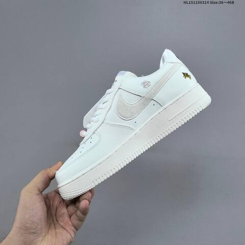 Nike Air Force 1 07 Off White Light Grey Pink Black Red EU 36-46 Sneaker - Unisex (BS-61315)