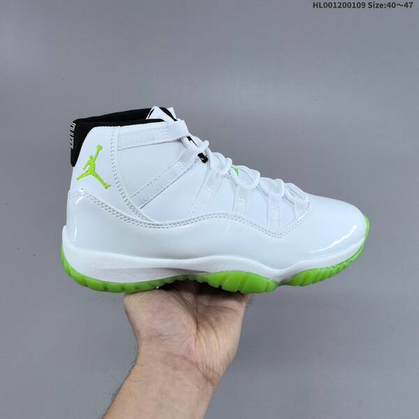 Jordan Air Jordan 11 Retro white/green/black 40~47 basketball
