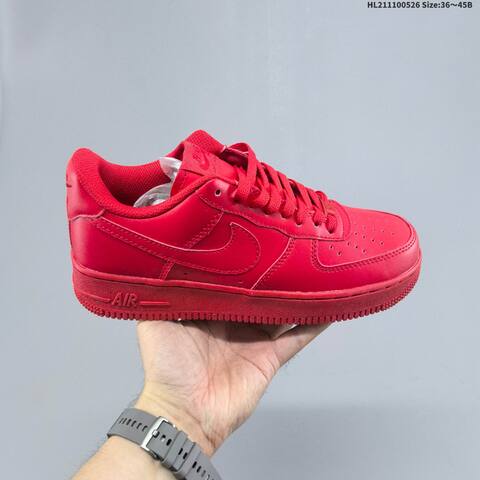 Nike Air Force 1 07 Low Red Black White EU 36 45 Sneaker EU 36-45 - Unisex (BS-60126)