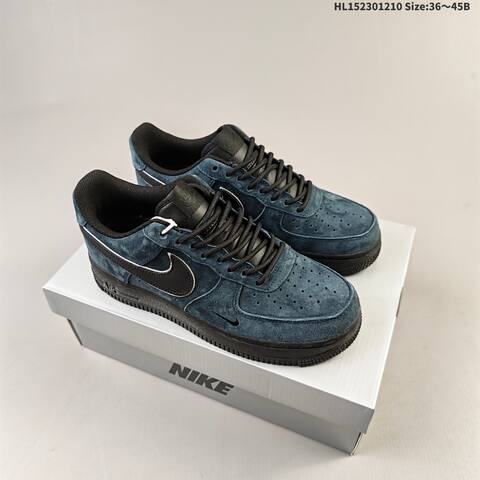 Nike Air Force 1 Low Dark Blue Black White EU 36-45 Sneaker - Unisex (BS-62792)