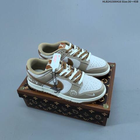Nike Dunk SB Low Beige Black Purple Brown Green EU 36-45 Skate Shoe - Unisex (BS-60695)