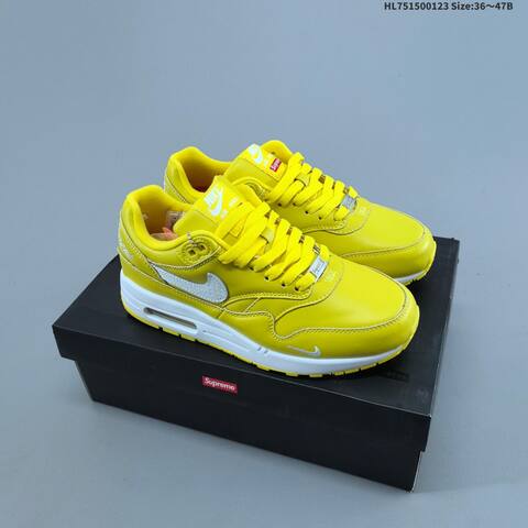 Nike Air Max 1 87 White Dark Green Black Pink Brown Blue Cream EU 36-47 Sneaker - Unisex (BS-61813)