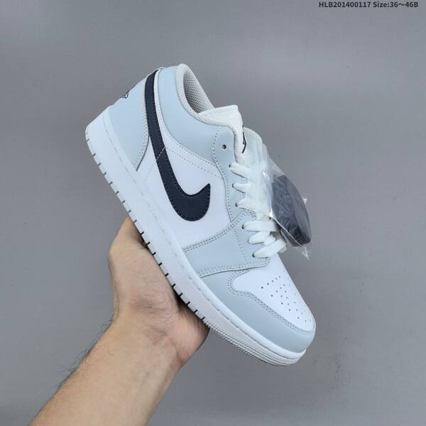 Jordan Air Jordan 1 Low white/light blue/navy 36~46 casual
