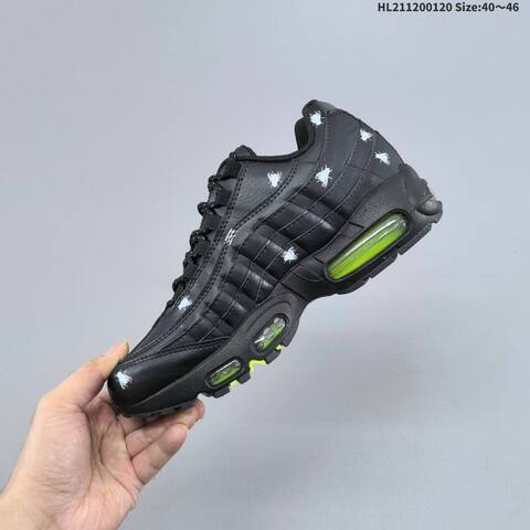 Nike Air Max 95 Black Neon Green White EU 40-46 Running Shoe - Men's (BS-61880)