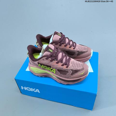 HOKA ONE ONE Challenger 8 Light Blue Dark Green Off White Neon Yellow EU 36-45 Running Shoe Running Sneakers - Unisex (BS-69348)