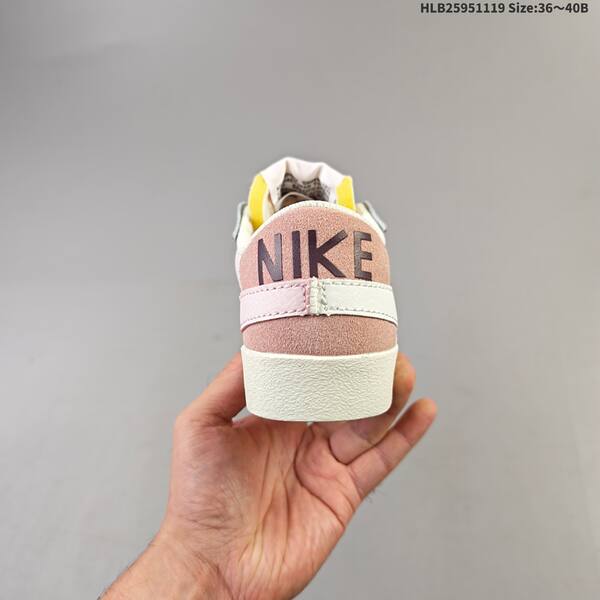 Nike Blazer Low 77 Jumbo DQ1470 601 light pink cream olive white EU 36 40 skate shoe EU 36-40