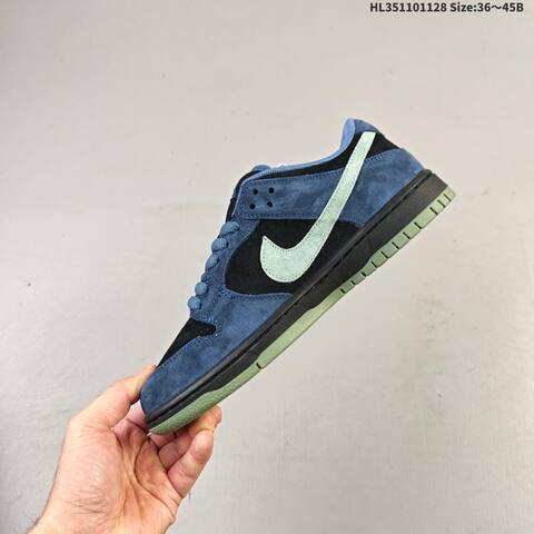 Nike SB Dunk Low Pro Black Blue Green EU 36-45 Skate Shoe - Unisex (BS-62981)