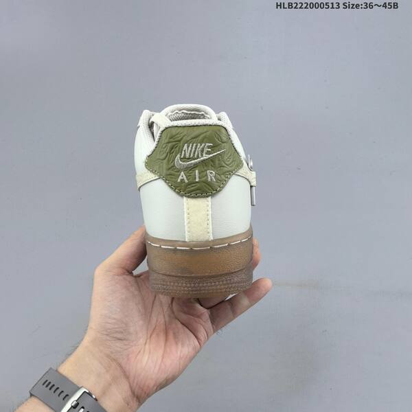 Nike Air Force 1 07 light beige olive green gum brown EU 36-45 sneaker