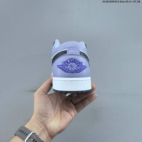 Jordan Air Jordan 1 Low white/dark gray/light purple 35.5-47.5 basketball
