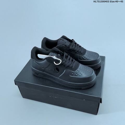 Nike Air Force 1 07 Metallic Red Metallic Rose Gold Black EU 40-45 Sneaker - Men's (BS-60965)