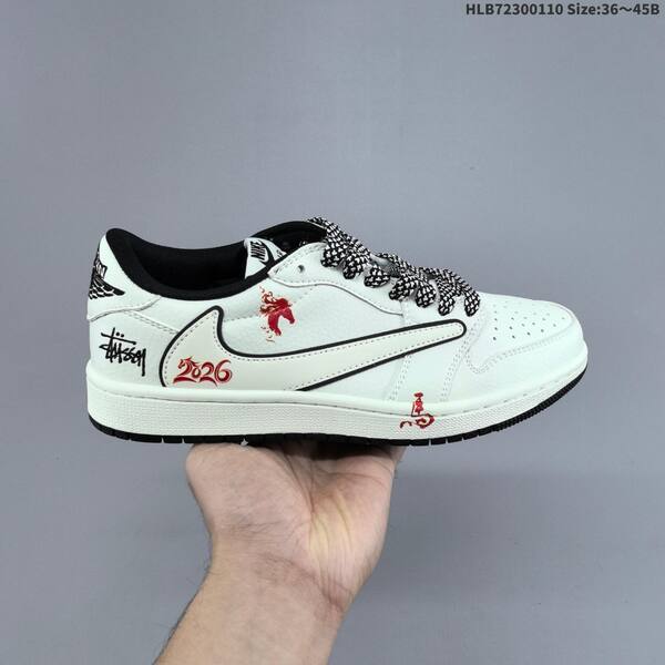 Jordan Air Jordan 1 Low x Travis Scott White/Black/Red EU 36-45 lifestyle