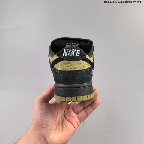 Nike SB Dunk Low Pro Supreme 94 Black Olive Green EU 36-46 Skate Shoe - Unisex (BS-62591)