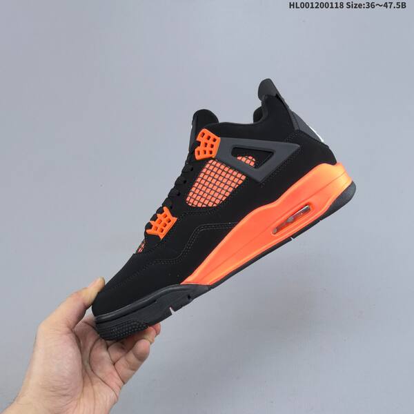 Jordan Air Jordan 4 Retro black/orange 36-47.5 basketball