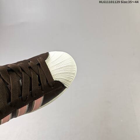 Adidas Superstar Brown Pink White Gum EU 35-44 Skate Shoe - Unisex (BS-65400)