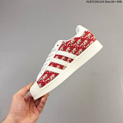 Adidas Originals Superstar JY8913 Off White Red Beige EU 36-45 Skate Shoe - Unisex (BS-65490)