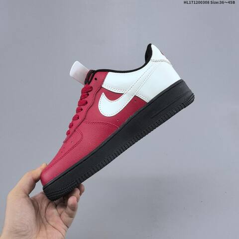 Nike Air Force 1 07 Red Black EU 36-45 Sneaker - Unisex (BS-61426)