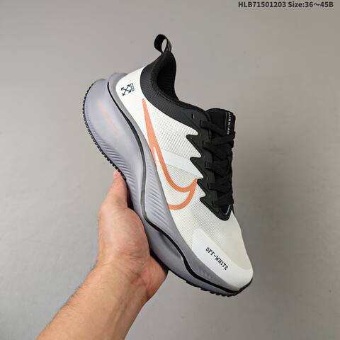 Nike Pegasus Plus Zoom React CK4318 Black Grey White Orange EU 36-45 Running Shoe - Unisex (BS-62858)