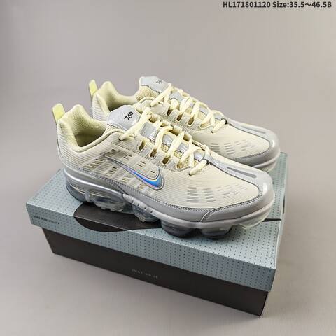 Nike Air Vapormax 360 Cream Silver Iridescent Clear EU 35 5-46 5 Running Shoe - Unisex (BS-63377)