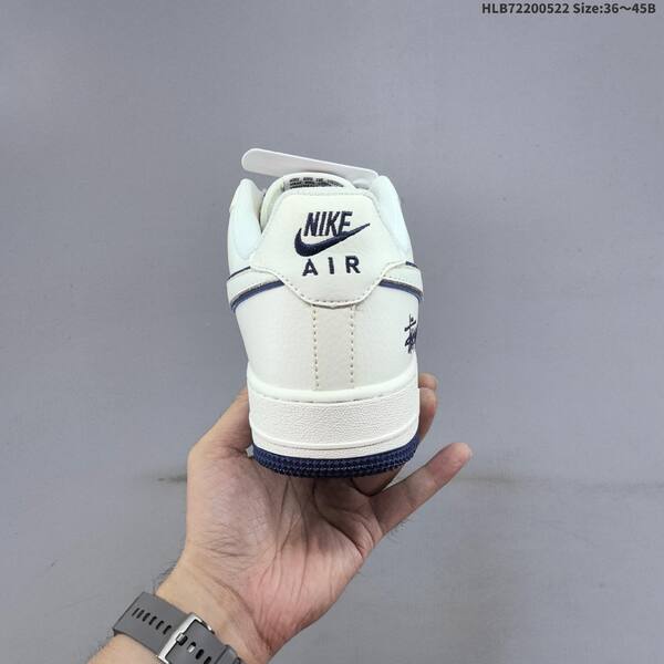 Nike Air Force 1 07 LV8 Stussy off white navy red light blue EU 36-45 sneaker