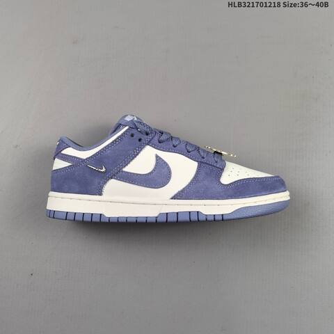 Nike SB Dunk Low Pro Slate Blue White EU 36-40 Skate Shoe - Unisex (BS-62590)