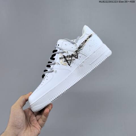 Nike Air Force 1 07 LV8 Off White Black Grey EU 36-45 Sneaker - Unisex (BS-62500)