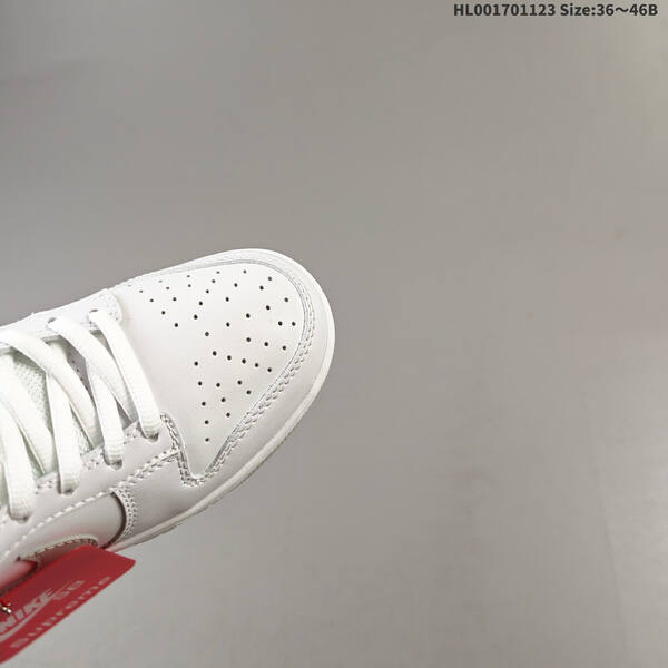 Nike Supreme x Nike SB Dunk Low Pro white red silver EU 36-46 skate shoe