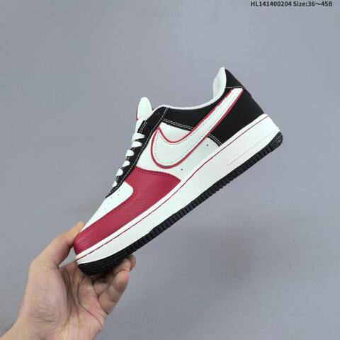 Nike Air Force 1 Low Off White Red Black Gold EU 36-45 Sneaker - Unisex (BS-61547)