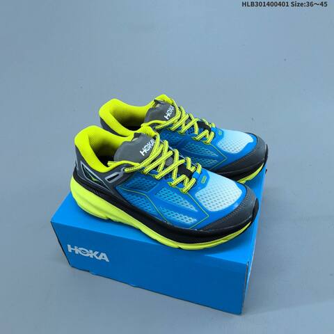 HOKA ONE ONE Clifton One9 Light White Cream Black EU 36-45 Running Shoe Running Sneakers - Unisex (BS-69363)
