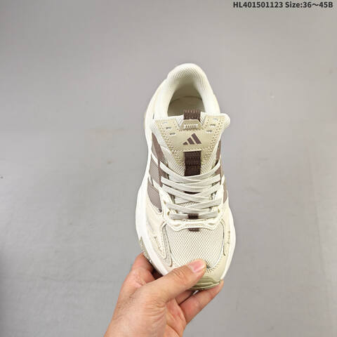 Adidas XLG STORM EDGE Bounce Cream White Brown Beige EU 36-45 Running Shoe - Unisex (BS-65512)