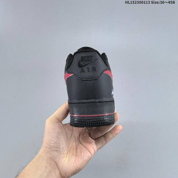 Nike Air Force 1 Low 07 black white red EU 36-45 sneaker