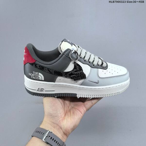 Nike Air Force 1 07 Low off white grey red black EU 36-45 sneaker