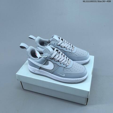Nike Air Force 1 07 Black White Grey EU 36 45 Sneaker EU 36-45 - Unisex (BS-61008)