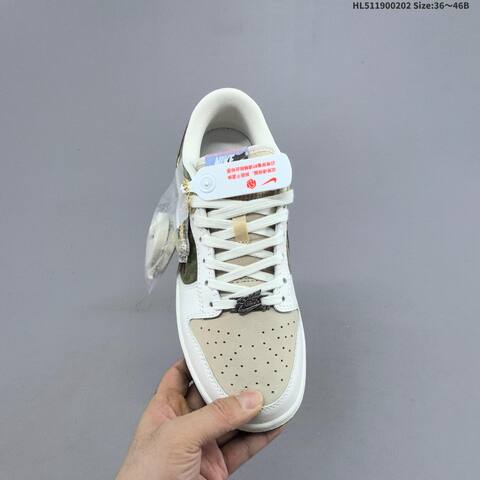 Nike SB Dunk Low Pegasus Pack CNY IQ1118-220 White Beige Olive Dark Brown EU 36-46 Skate Shoe - Unisex (BS-61585)