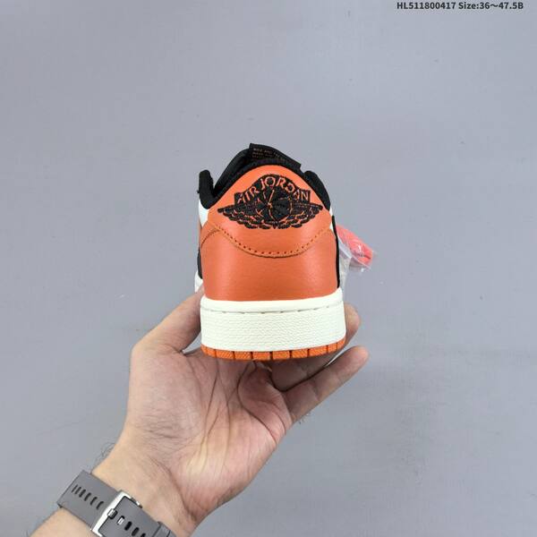 Jordan Air Jordan 1 Low black/white/orange 36~47.5 casual