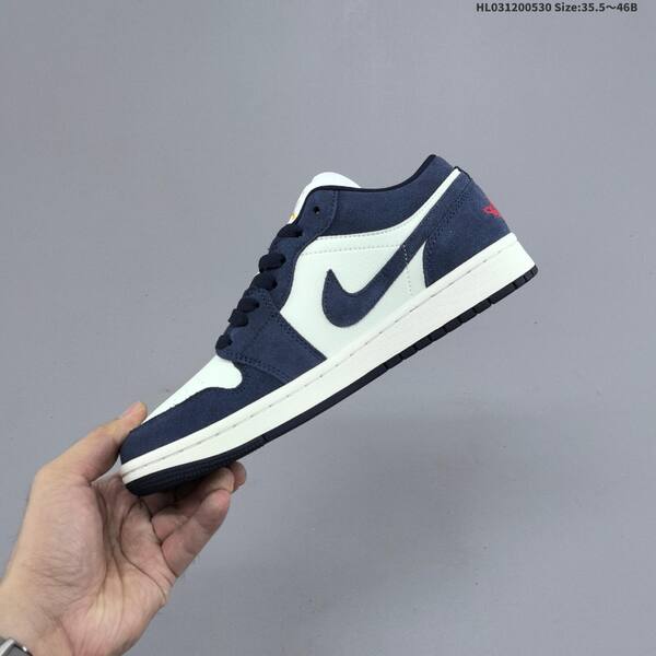 Jordan Air Jordan 1 Low Obsidian Suede navy/white 35.5~46B lifestyle