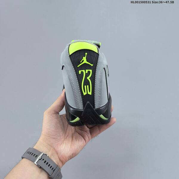 Jordan Air Jordan 14 Retro Graphite/Cement Grey/Black/Chartreuse 36~47.5 basketball