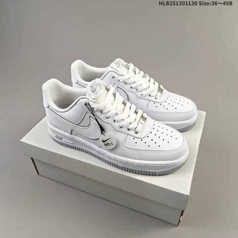 Nike Air Force 1 07 White Black Grey EU 36-45 Sneaker - Unisex (BS-62951)