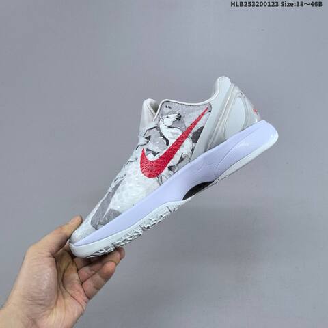 Nike Zoom Kobe VI CNY Light Grey Red White Blue EU 38-46 Basketball Shoe - Unisex (BS-61796)