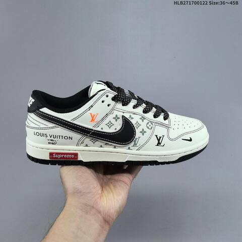 Nike Dunk SB Low Off White Black Grey Orange EU 36-45 Skate Shoe - Unisex (BS-61835)