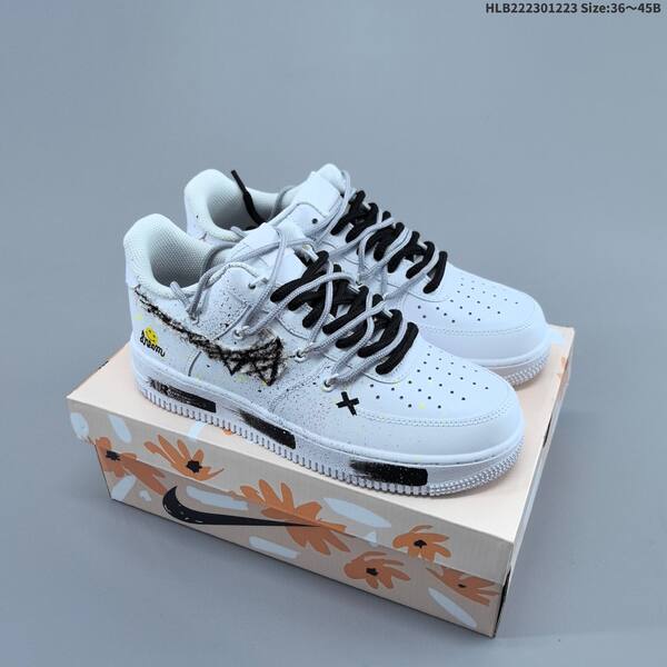 Nike Air Force 1 07 LV8 off white black grey EU 36-45 sneaker