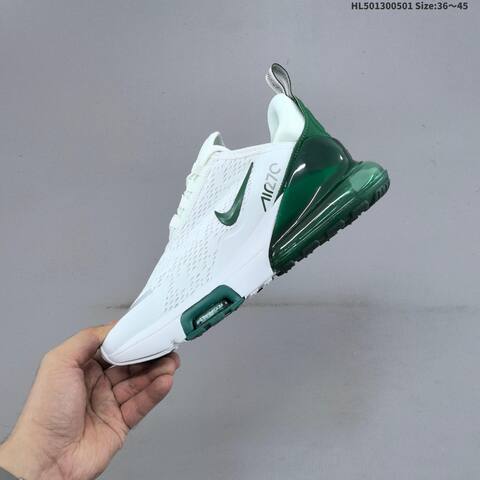 Nike Air Max 270 Flyknit White Dark Green Black Blue EU 36-45 Running Shoe - Unisex (BS-60555)