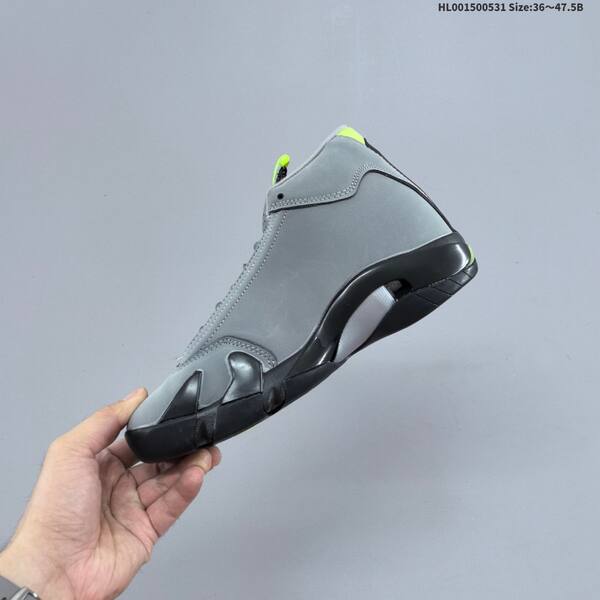 Jordan Air Jordan 14 Retro Graphite/Cement Grey/Black/Chartreuse 36~47.5 basketball