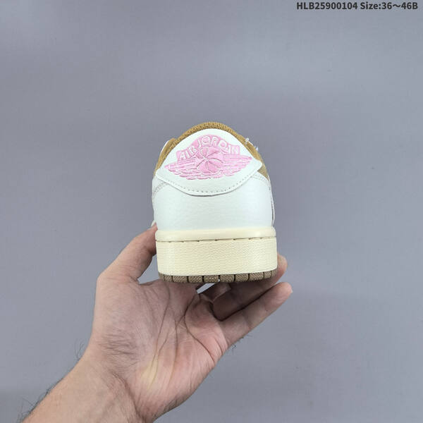 Nike Air Jordan 1 x Travis Scott brown/white/pink 36~46B lifestyle