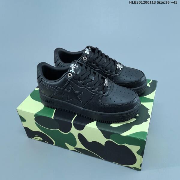BAPE BAPE STA Low University Blue White Black EU 36-45 skate shoe