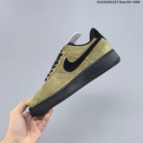 Nike Air Force 1 07 LV8 DV5477-201 Olive Green Black EU 36-45 Sneaker - Unisex (BS-62381)