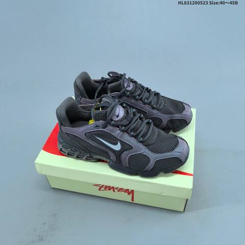 Nike Stussy x Air Zoom Spiridon Cage 2 Beige Black White EU 36-45 Sneaker - Unisex (BS-60210)